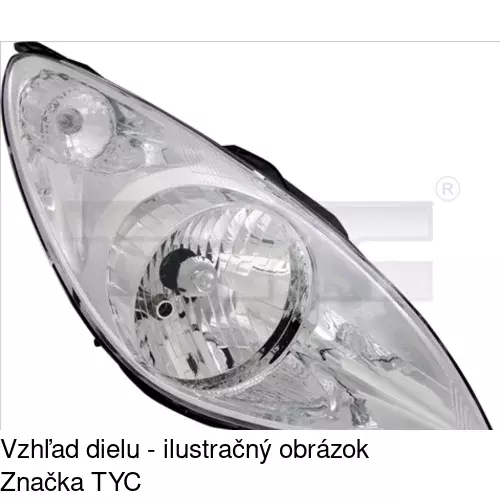 Hlavný reflektor POLCAR 401710-E