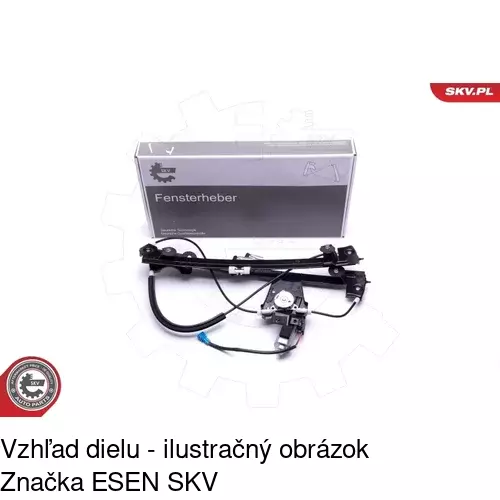 Elektrický mechanizmus okna dverí POLCAR 4311PSE1 - obr. 5