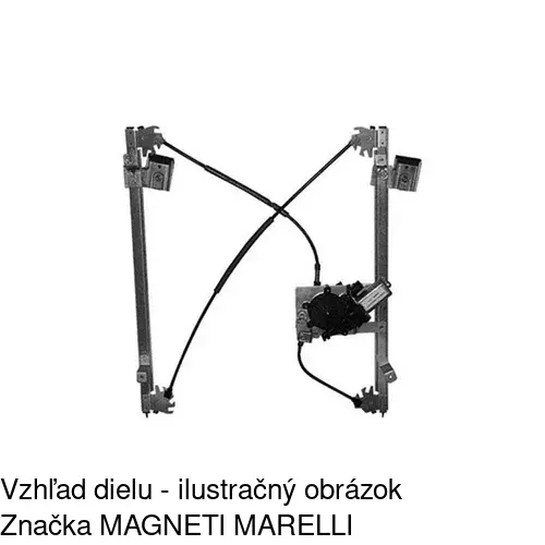 Elektrický mechanizmus okna dverí POLCAR 4311PSE2 - obr. 2