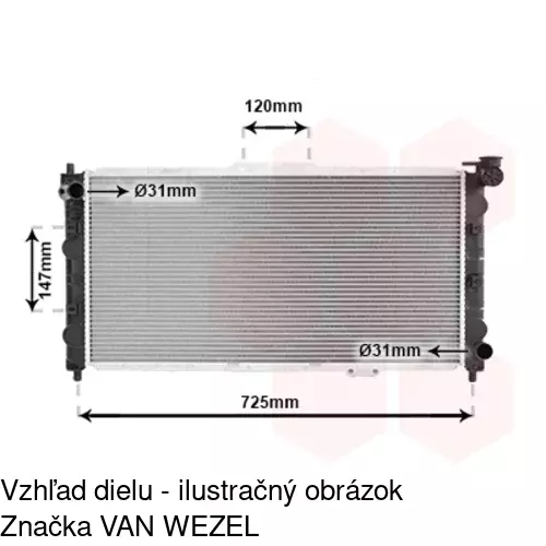 Chladiče vody POLCAR 450708-4 - obr. 3