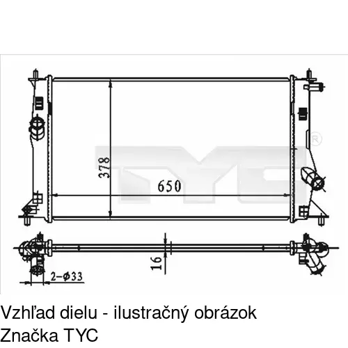 Chladiče vody POLCAR 452608-3