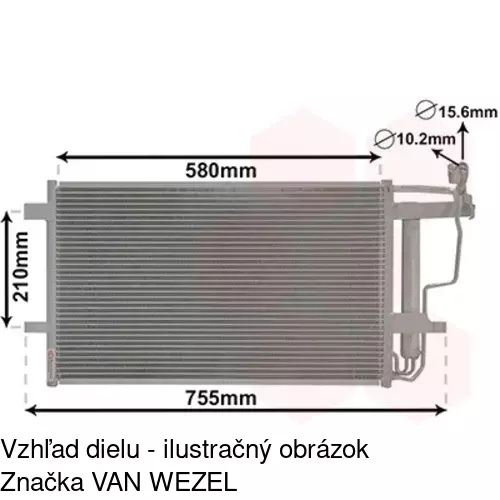 Chladiče klimatizácie POLCAR 4542K8C1 - obr. 2