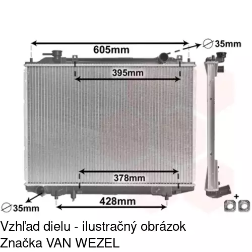 Chladiče vody POLCAR 459908-1 - obr. 1