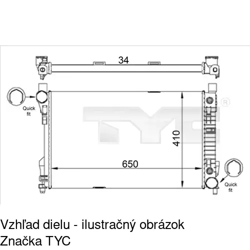 Chladiče vody POLCAR 500308-5