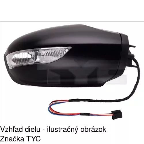 Vonkajšie zrkadlo POLCAR 5006524E - obr. 1