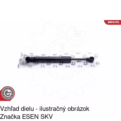 Plynová pružina 5009AB2 /POLCAR/ - obr. 3