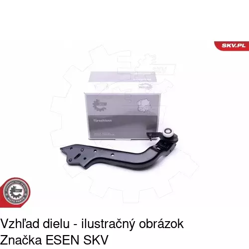 Vozík - kolieska pant posuvných dverí POLCAR 5065Z-72 - obr. 2