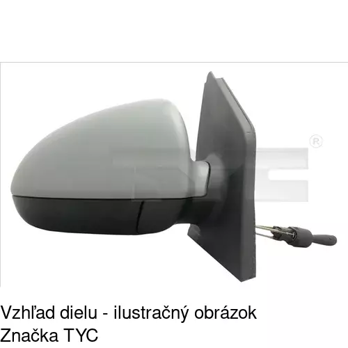 Vonkajšie zrkadlo POLCAR 5098512E - obr. 1