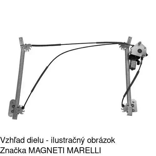 Elektrický mechanizmus okna dverí 5101PSE1 /POLCAR/ - obr. 3