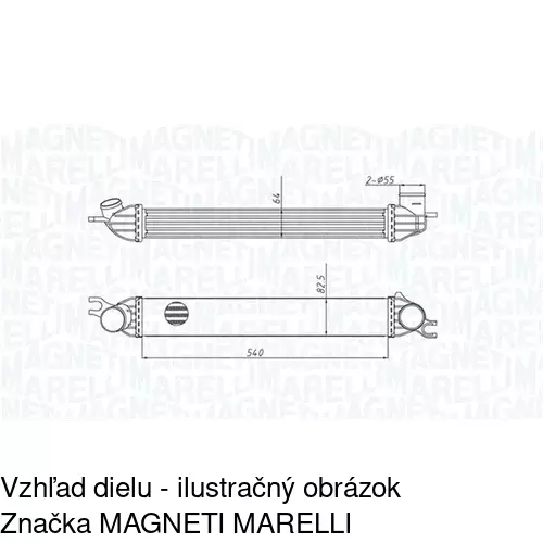 Chladiče vzduchu (Intercoolery) POLCAR 5102J8-1 - obr. 1