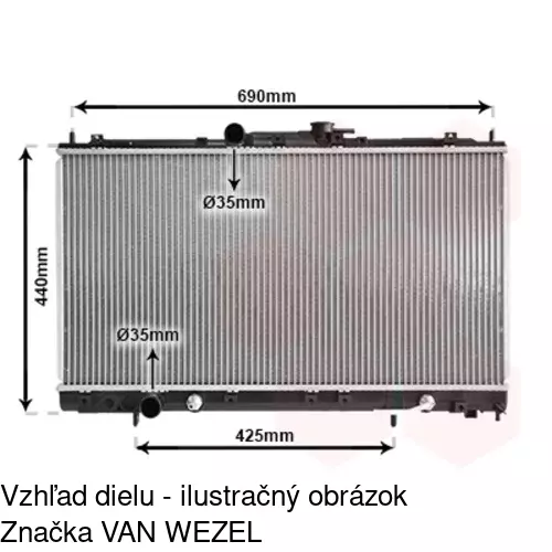 Chladiče vody POLCAR 522208-4 - obr. 2