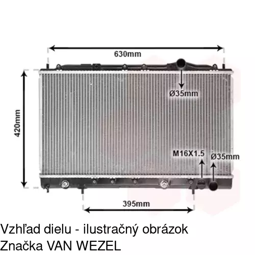 Chladiče vody POLCAR 523908-3