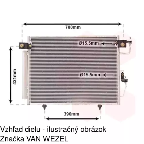 Chladiče klimatizácie POLCAR 5274K8C1 - obr. 2