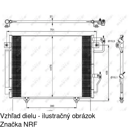 Chladiče klimatizácie POLCAR 5287K8C2