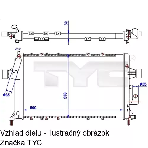 Chladiče vody POLCAR 550808B5