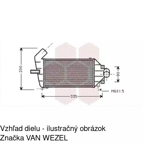 Chladiče vzduchu (Intercoolery) POLCAR 5508J8-1 - obr. 2