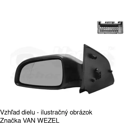 Vonkajšie zrkadlo POLCAR 5509518E - obr. 2