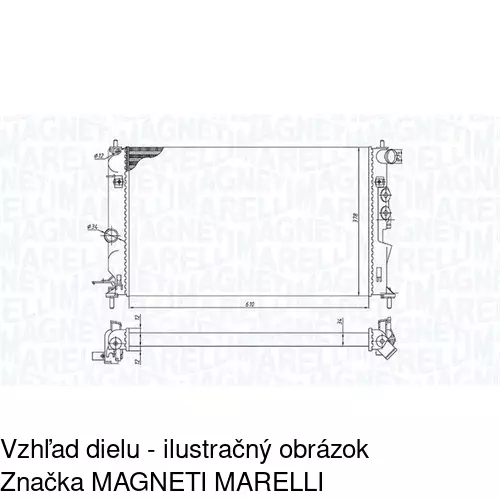 Chladiče vody POLCAR 551608A4 - obr. 1