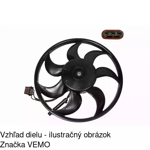 Ventilátor bez krytu / podpery POLCAR 551623U1 - obr. 1