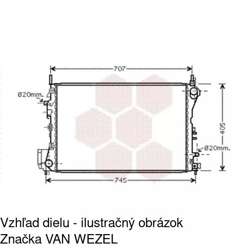 Chladiče vody POLCAR 551808-7 - obr. 1