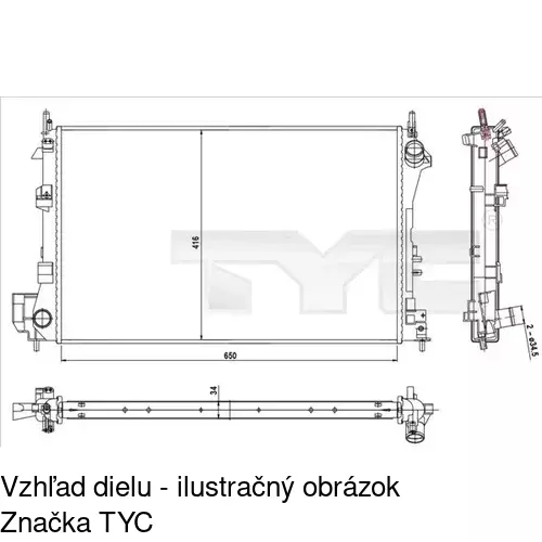 Chladiče vody POLCAR 5518082X - obr. 1