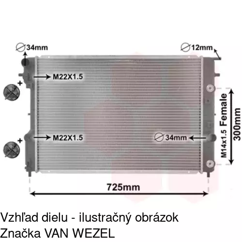 Chladiče vody POLCAR 552808-1 - obr. 5