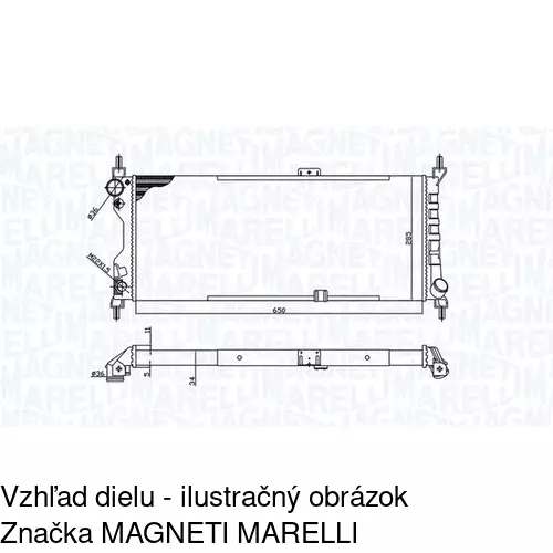 Chladiče vody POLCAR 555508-3 - obr. 1