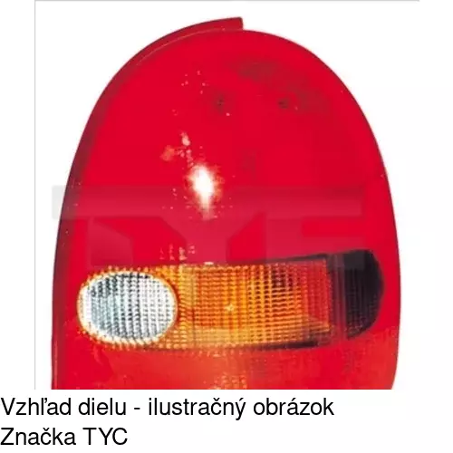 Zadné svetlo POLCAR 5555877E