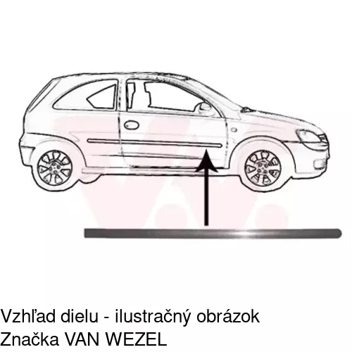 Lišta dverí POLCAR 55560022