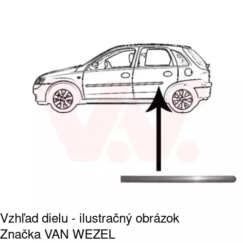 Lišta dverí POLCAR 55560041