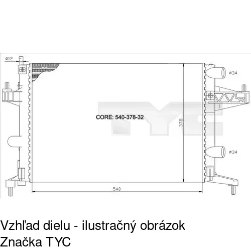 Chladiče vody POLCAR 555608C1