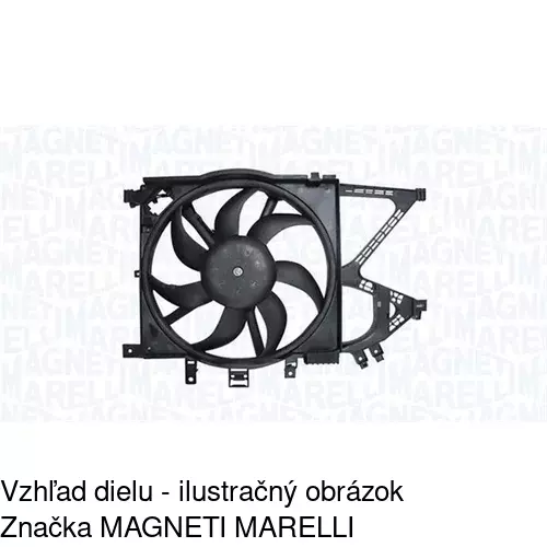 Ventilátor bez krytu / podpery POLCAR 555623U3 - obr. 3