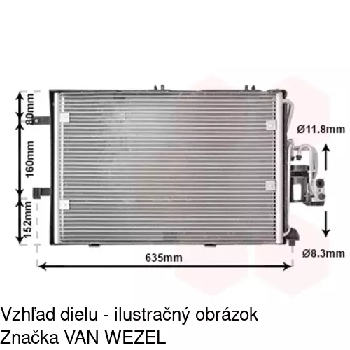 Chladiče klimatizácie POLCAR 5556K8C3 - obr. 2