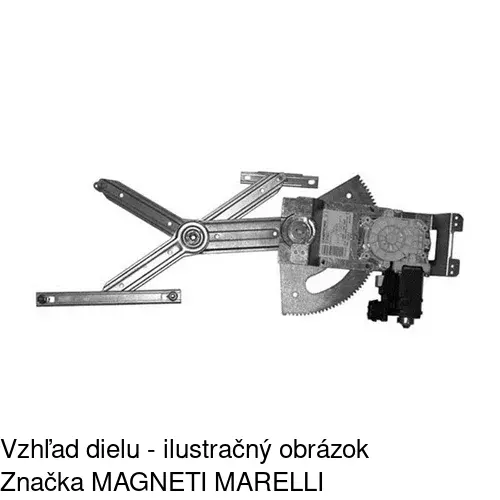 Mechanizmus sťahovania okna elektrický bez motora POLCAR 5556PSG2 - obr. 2