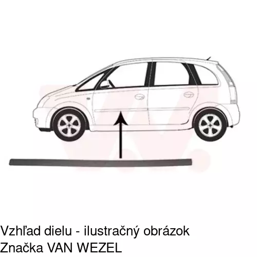 Lišta dverí 55590031 /POLCAR/