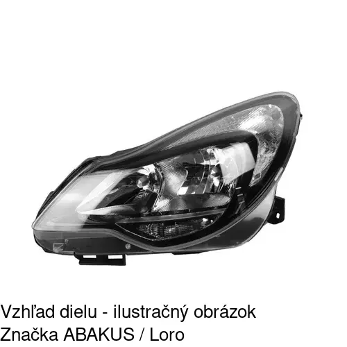 Hlavný reflektor 55B1103E /POLCAR/ - obr. 3