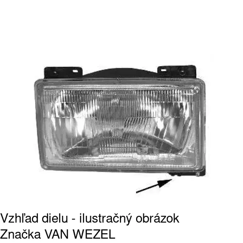 Hlavný reflektor POLCAR 570109-E - obr. 1