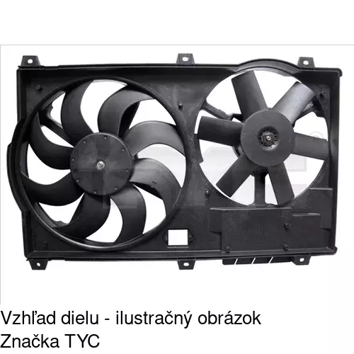 Ventilátory chladičov POLCAR 570223W1 - obr. 1