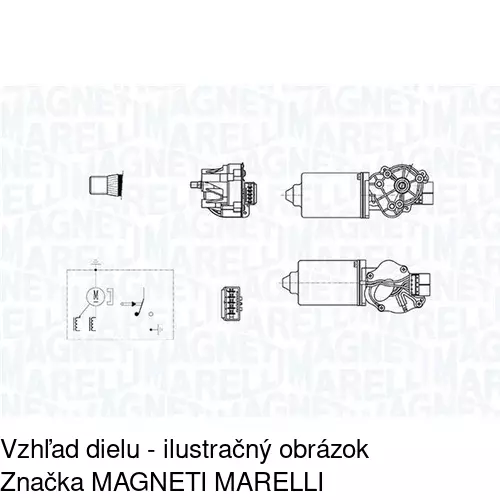 Motorček stieračov POLCAR 5706SWP2 - obr. 2