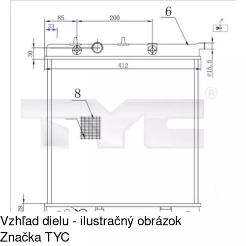 Chladiče vody POLCAR 572408A1