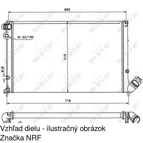 Chladiče vody POLCAR 574708-1 - obr. 1