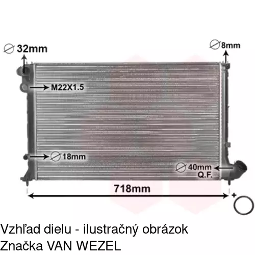 Chladiče vody POLCAR 5747082X - obr. 1