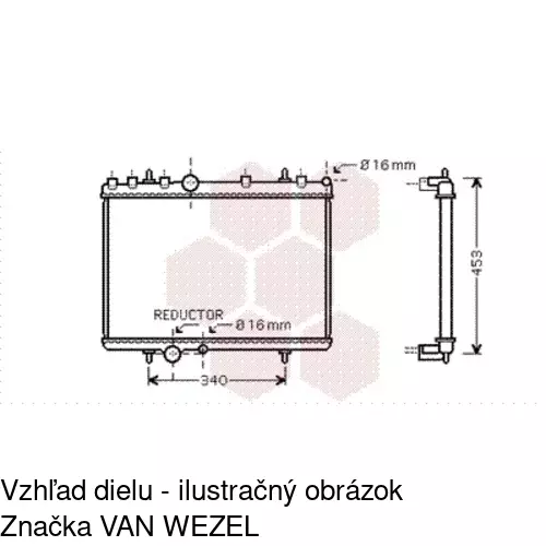 Chladiče vody 574808A7 /POLCAR/ - obr. 2