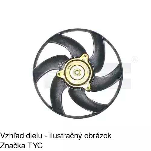 Ventilátor bez krytu / podpery 579023U2 /POLCAR/ - obr. 5