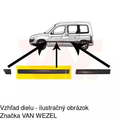 Lišta dverí POLCAR 57910021