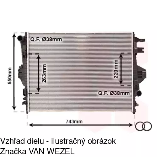 Chladiče vody POLCAR 582208-1 - obr. 1