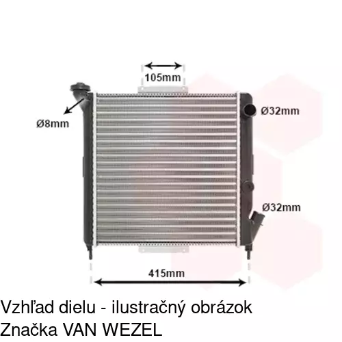 Chladiče vody POLCAR 600508A1 - obr. 1