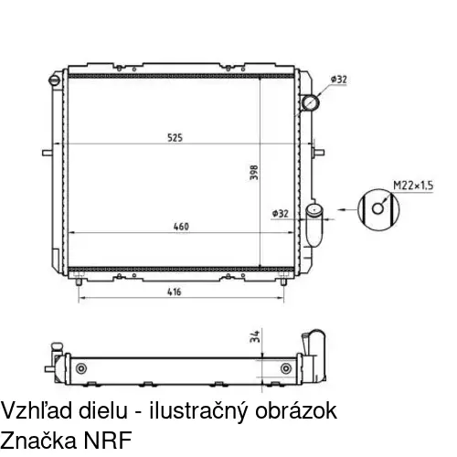 Chladiče vody POLCAR 600608-5 - obr. 1