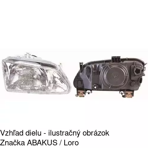 Hlavný reflektor POLCAR 6007100E - obr. 3