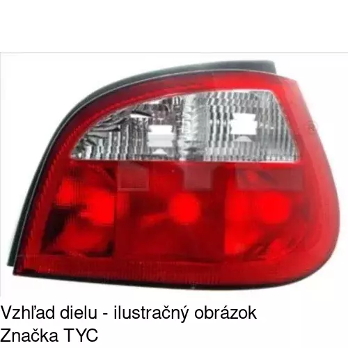 Zadné svetlo POLCAR 601187-H